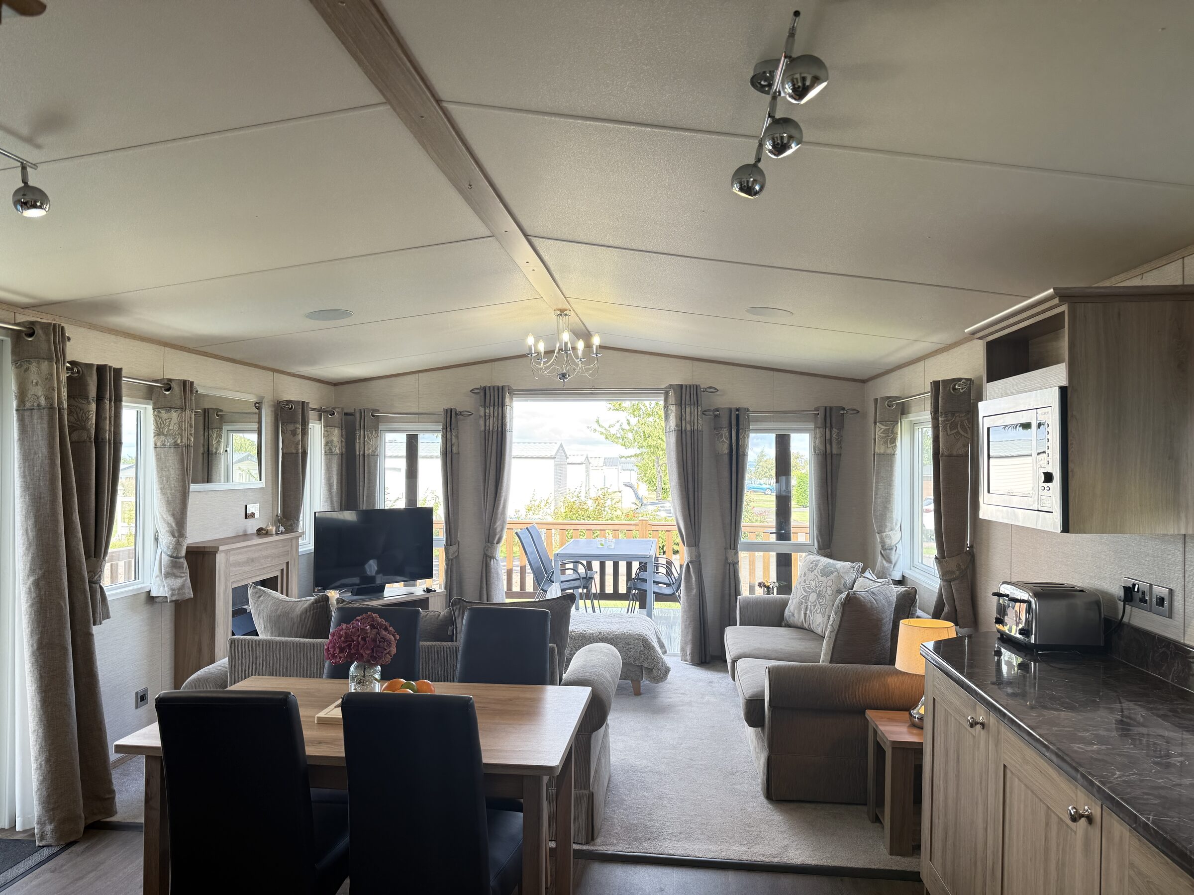 Inside a holiday home for sale at Gilsland Park, North Berwick