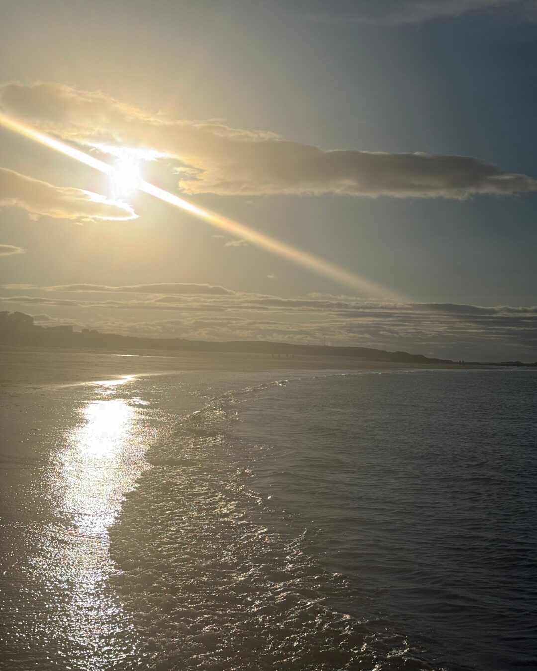 North Berwick beach at twilight